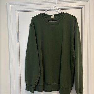 J. Crew Men's Crewneck Sweatshirt in Olive